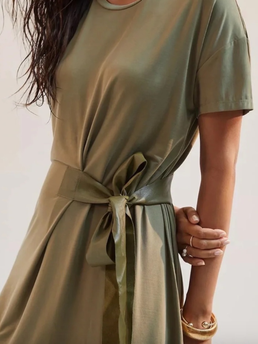 dolan | Dress | Midi | Color = Olive Green | XS